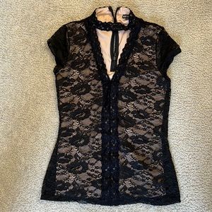 Lace Black Top